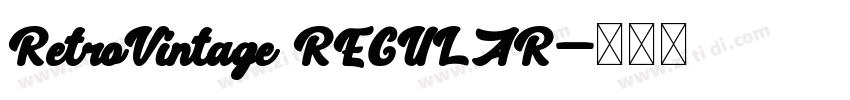RetroVintage REGULAR字体转换